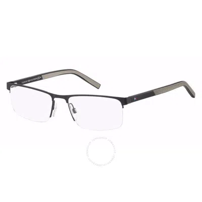 Tommy Hilfiger Demo Rectangular Men's Eyeglasses Th 1594 0003 55 In Black