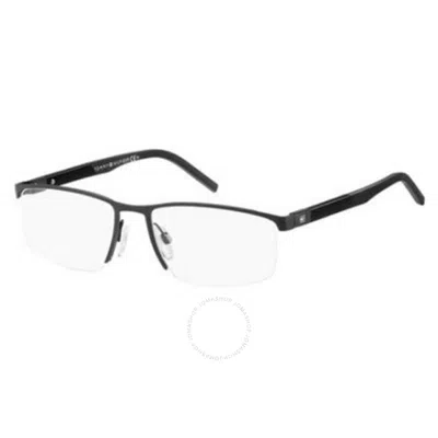 Tommy Hilfiger Demo Rectangular Men's Eyeglasses Th 1640 0003 54 In Black