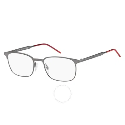 Tommy Hilfiger Demo Rectangular Men's Eyeglasses Th 1643 0r80 53 In Gray