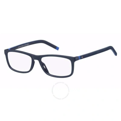 Tommy Hilfiger Demo Rectangular Men's Eyeglasses Th 1741 0ipq 52 In Blue