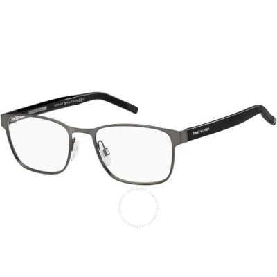 Tommy Hilfiger Demo Rectangular Men's Eyeglasses Th 1769 0r80 55 In Dark
