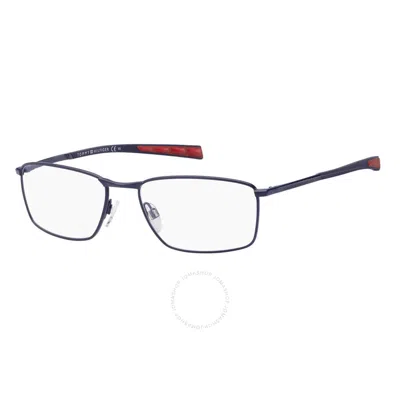 Tommy Hilfiger Demo Rectangular Men's Eyeglasses Th 1783 0fll 57 In Black