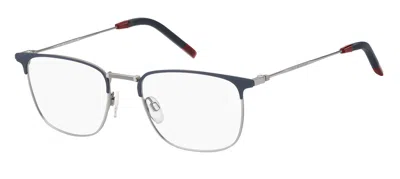 Tommy Hilfiger Demo Rectangular Men's Eyeglasses Th 1816 0fll 52 In Blue