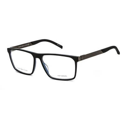 Tommy Hilfiger Demo Rectangular Men's Eyeglasses Th 1828 0d51 58 In Black
