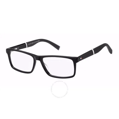 Tommy Hilfiger Demo Rectangular Men's Eyeglasses Th 1909 0807 56 In Black