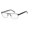 Tommy Hilfiger Demo Rectangular Men's Eyeglasses Th 1944 0rzz 55 In Black / Dark / Ruthenium