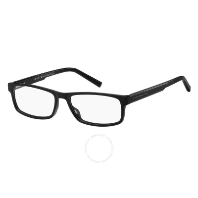 Tommy Hilfiger Demo Rectangular Men's Eyeglasses Th 1999 0807 53 In Black