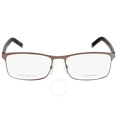 Tommy Hilfiger Demo Rectangular Unisex Eyeglasses Th 1740 0v81 56 In Gold