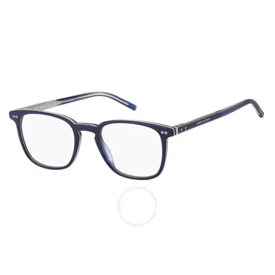Tommy Hilfiger Demo Square Men's Eyeglasses Th 1814 0pjp 51 In Blue