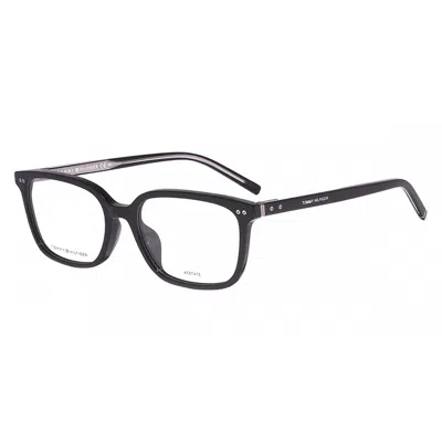 Tommy Hilfiger Demo Square Men's Eyeglasses Th 1870/f 0807 56 In Black