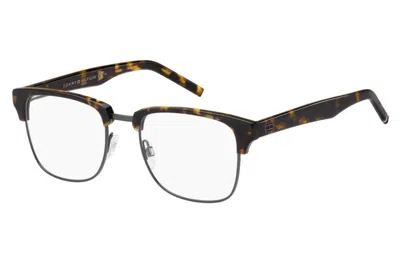 Tommy Hilfiger Demo Square Men's Eyeglasses Th 1988 0086 54 In Black