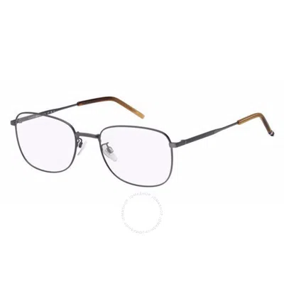 Tommy Hilfiger Demo Square Men's Eyeglasses Th 2061/f 0svk 57 In Metallic
