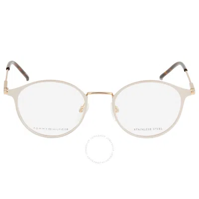 Tommy Hilfiger Demo Square Unisex Eyeglasses Th 1771 0lz6 49 In Gold