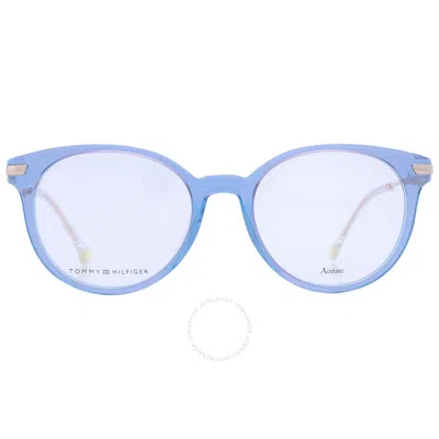 Tommy Hilfiger Demo Teacup Ladies Eyeglasses Th 1821 0pjp 51 In Blue