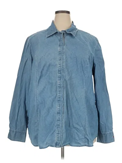 Pre-owned Tommy Hilfiger Denim Jacket In Blue