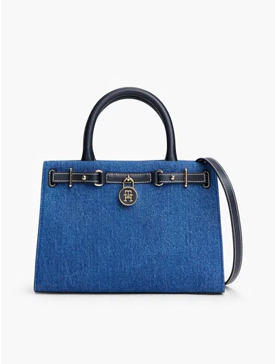 Tommy Hilfiger Denim Mini Tote Bag In Blue