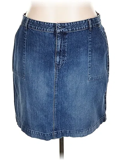 Pre-owned Tommy Hilfiger Denim Skirt In Blue