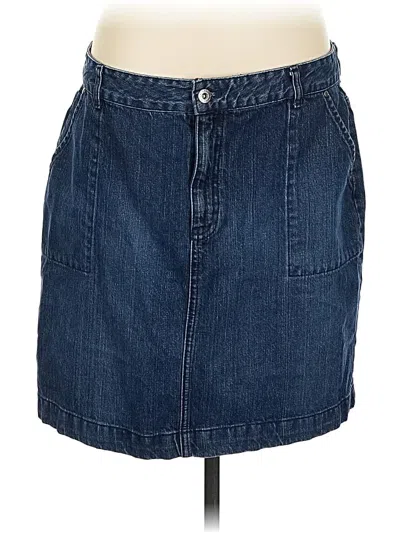 Pre-owned Tommy Hilfiger Denim Skirt In Blue