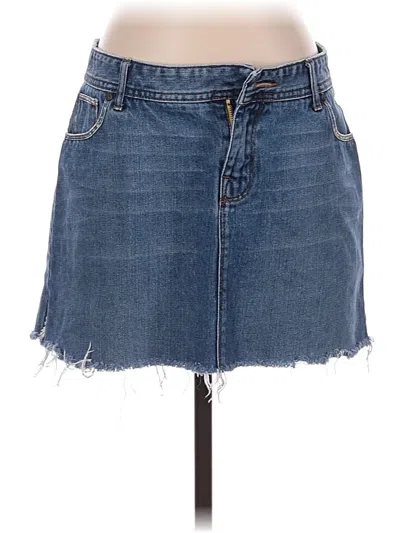 Pre-owned Tommy Hilfiger Denim Skirt In Blue