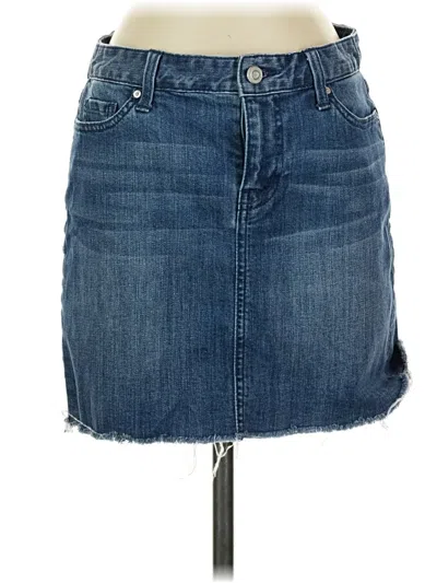 Pre-owned Tommy Hilfiger Denim Skirt In Blue