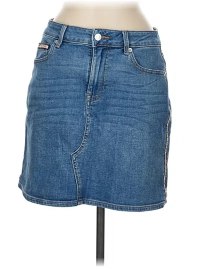 Pre-owned Tommy Hilfiger Denim Skirt In Blue