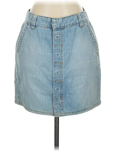 Pre-owned Tommy Hilfiger Denim Skirt In Blue