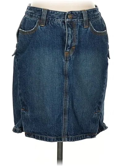 Pre-owned Tommy Hilfiger Denim Skirt In Blue