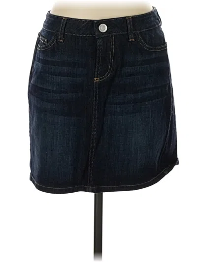 Pre-owned Tommy Hilfiger Denim Skirt In Blue
