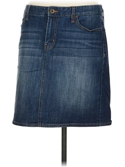 Pre-owned Tommy Hilfiger Denim Skirt In Blue
