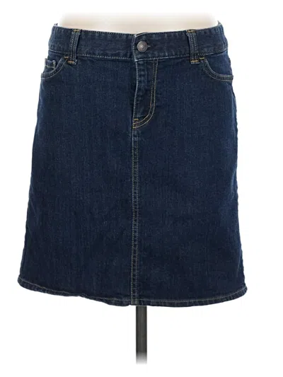 Pre-owned Tommy Hilfiger Denim Skirt In Blue