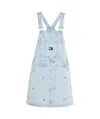 Tommy Hilfiger Dress With Adjustable Straps And Pockets In Denim Light