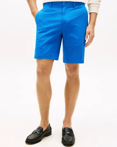 Tommy Hilfiger Denton 9.5 Inch Essential Mens Twill Shorts In Blue