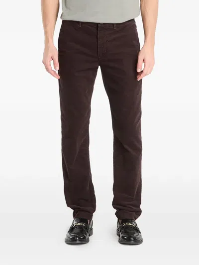 Tommy Hilfiger Denton Corduroy Straight Trousers In Brown