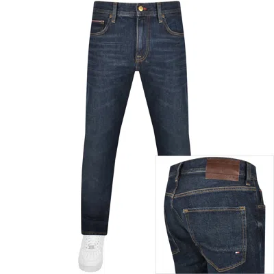 Tommy Hilfiger Denton Straight Fit Jeans Dark Wash In Blue