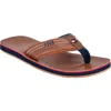 Tommy Hilfiger Destino Flip Flop In Cognac