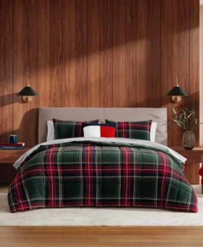 Tommy Hilfiger Devon Tartan Comforter Sets In Green