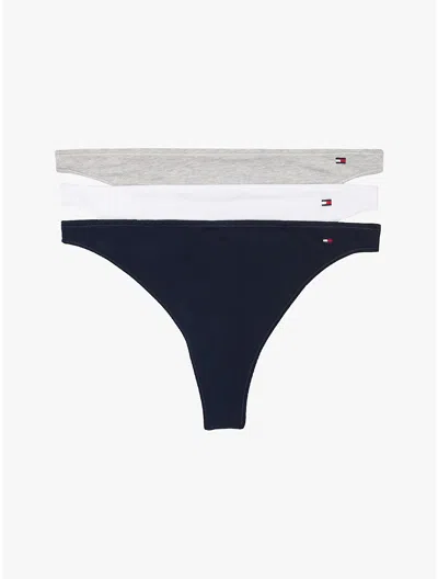 Tommy Hilfiger Dipped In Light Grey Heather / Navy Rib / White
