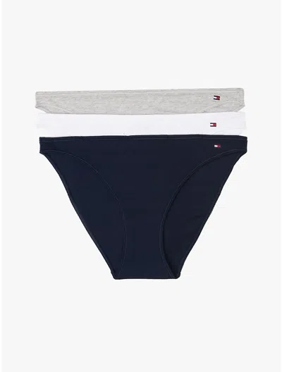 Tommy Hilfiger Dipped In Light Grey Heather / Navy Rib / White