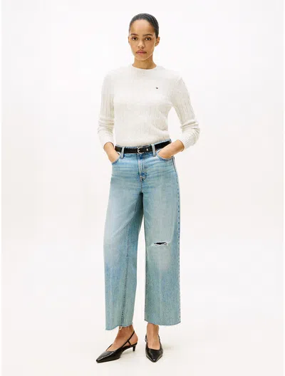 Tommy Hilfiger Distressed High In Blue