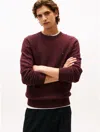 Tommy Hilfiger Donegal Wool In Burgundy