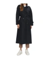 Tommy Hilfiger Double-breasted Trench Coat In Black