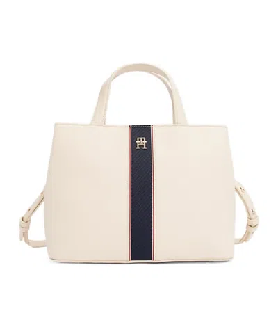 Tommy Hilfiger Double Handle Shoulder Bag In White