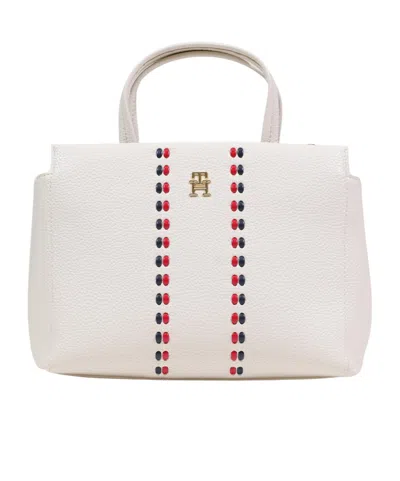 Tommy Hilfiger Double-handled Shoulder Bag In White