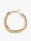 Tommy Hilfiger Double Layer Bracelet In Gold