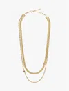 Tommy Hilfiger Double Layer Necklace In Gold