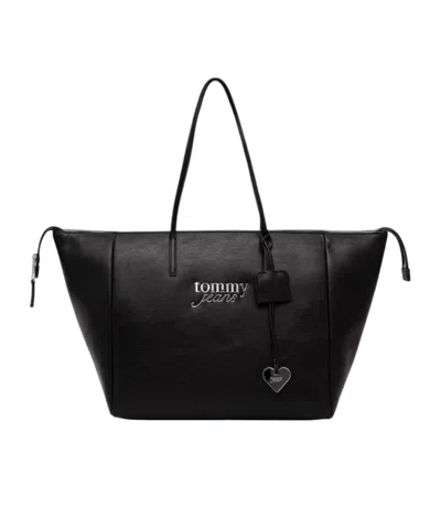 Tommy Hilfiger Double-handled Tote Bag In Black