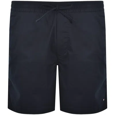 Tommy Hilfiger Dover 8 Inch Poplin Shorts Navy In Black