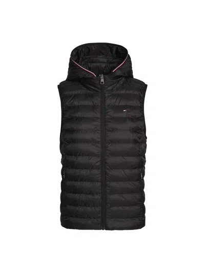 Tommy Hilfiger Down-filled Quilted Waistcoat In Black