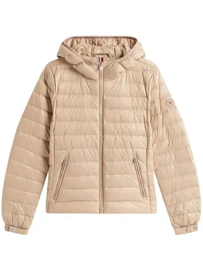 Tommy Hilfiger Down Reg Hooded Jacket Clothing In Neutral
