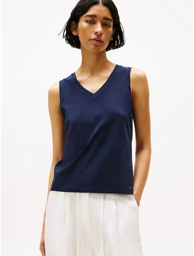 Tommy Hilfiger Drapey V In Blue